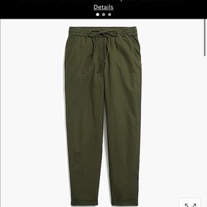 J Crew Linen-cotton drawstring pant. New w/tags.